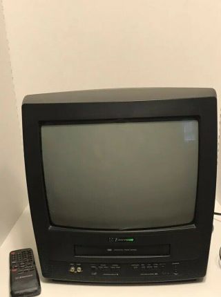 Emerson Ewc1302 Tv / Vcr Combo Crt 13 " Television Vhs With Remote