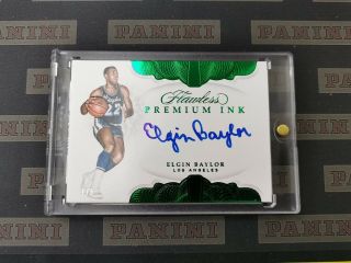 Elgin Baylor 2018 - 19 Flawless Premium Ink Autograph Auto 3/5 Lakers