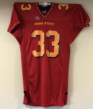 Iowa State Cyclones Team Issued Russell Athletic Football Jersey (2002 - 03) 33