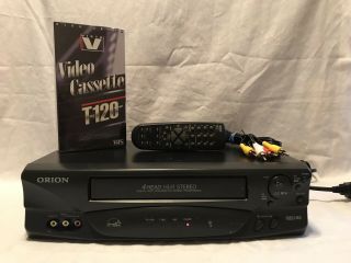 Orion Vr5006 4 Head Vhs Vcr Player Recorder,  Remote,  Av Cable,  Tape