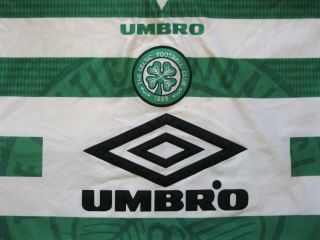 Celtic 1997/1998/1999 home Size L Umbro football shirt soccer jersey maillot L/S 2