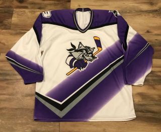 Baltimore Bandits Vintage 90s Bauer Ahl American Hockey League Jersey Mens Large