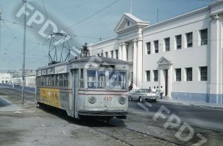 Trolley Slide Lima Peru Cnt 215 Scene;callao;march 1963
