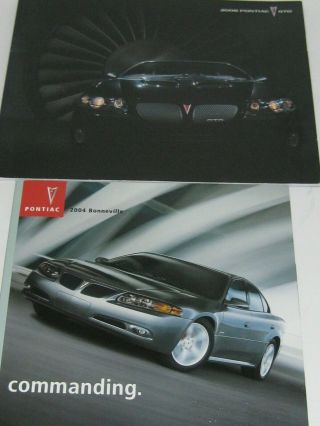 2006 Pontiac Gto & 2004 Bonneville Sales Brochures