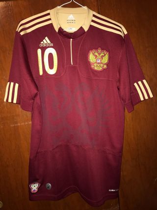 Russia National Team Match Worn Shirt Arshavin No Formotion