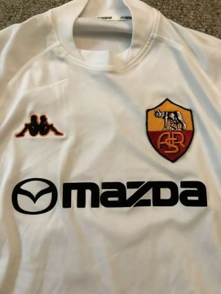 AS Roma Tommasi Kappa Mazda Jersey Long Sleeve Men’s Medium Italy Serie A Soccer 2