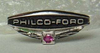Old Vtg.  Philco - Ford Corp.  1/10 10k Employee Award Tie/lapel/hat Pin/tac