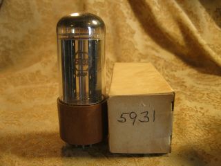 Vintage Sylvania Jan Nos Nib 5931 5u4wg Full - Wave Vacuum Rectifier Valve Tube