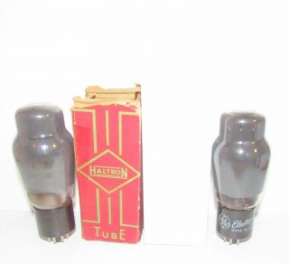 Matched Pair - Rca & Ge Made 6l6g Amplifier Tubes.  Tv - 7 Test @ Nos Specs
