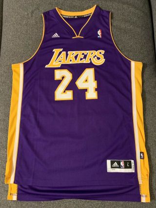 Kobe Bryant Jersey Los Angeles Lakers Adidas Swingman L 24 Purple