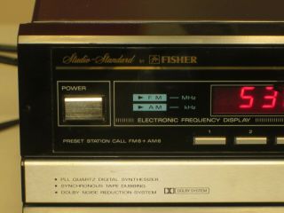 VTG FISHER AUDIO COMPONENT SYSTEM MC 723 BK Receiver,  Turntable,  Cassettes 2