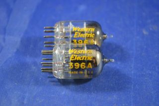 (1) Match Strong Testing Western Electric 396A Audio Type Vacuum Tubes 3