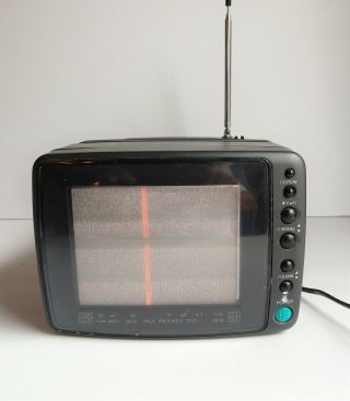 Vintage Magnavox Portable 5 In Color Tv Receiver Monitor Rd0510 C103 Ac/dc
