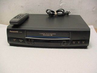 From Estate Panasonic Vcr,  Model Pv - V4520 With Remote