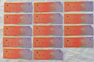 1984 Los Angeles Olympics Tickets,  Set Of 14 Plus Laooc Letter -, .