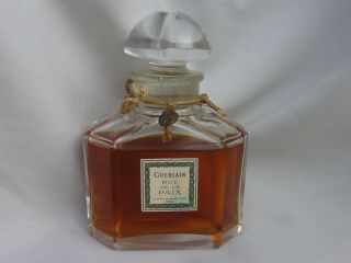 Guerlain " Rue De La Paix " 1908 Baccarat Bottle Pure Perfume Almost Full 9,  5cm 80ml