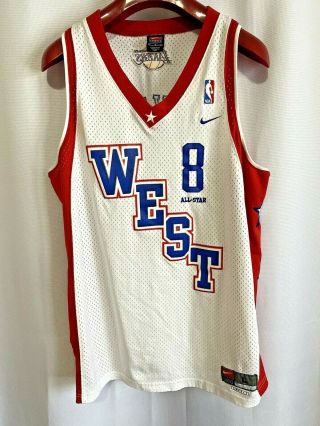 Kobe Bryant Mens Nike 2004 West All Star Lakers White Red Swingman Jersey L Long
