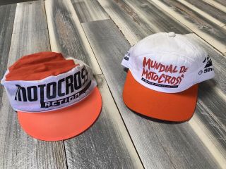 2 Hats - Motocross Action Painters Hat And 97/250 Brazil Gp