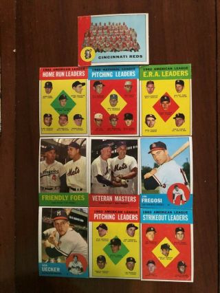 1963 Topps Baseball 153 Different,  2 High Numbers,  Very Good To
