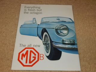 Rare 1962 Mg Mgb Series 1 Factory Oem Brochure Bmc Motors British Car