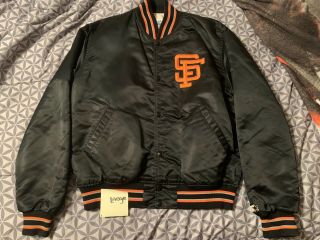 Authentic Vintage San Francisco Giants Satin Starter Jacket L Sf 80’s 90s