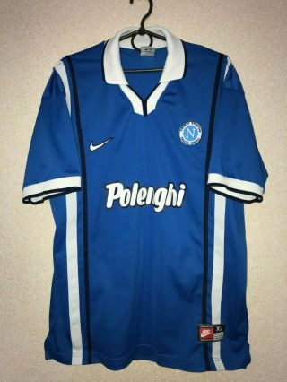 Napoli Home Football Shirt 1997 - 1998 Nike Jersey Rare