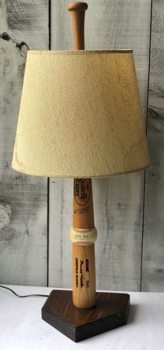 Vintage Louisville Slugger®️ Custom Made Baseball Bat & Ball Lamp Ny Yankees