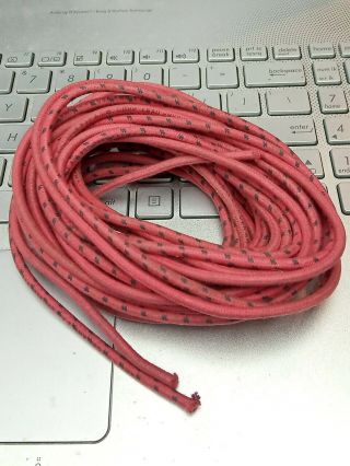 4 Meter Twisted Western Electric 14 Ga Ks13385l - 1 Cloth Covered Stranded Wire