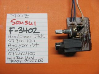 Sansui F - 3402 Headphone Jack Analyzer Level Pot 7900z Stereo Receiver