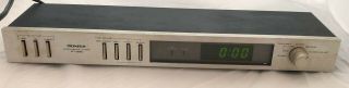 Vintage Pioneer Dt - 550 Silver Digital Audio Timer / Clock And