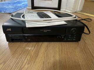 Jvc Hr - A591u Vcr Vhs 4 Head Hifi Stereo Video Cassette Recorder Player W/remote
