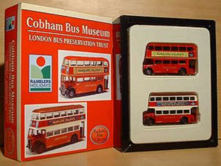 Efe Cobham Bus Museum London Bus Preservation Trust 2 Model Set Scale 1:76