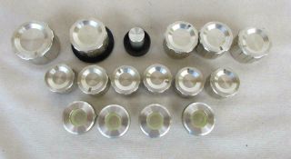 16 Knobs Removed From A Sansui Model Qrx - 3500 Stereo Receiver