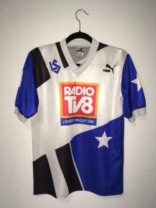 Lausanne 1990/1991 Home Football Shirt Switzerland Jersey Fussball Trikot Schwei
