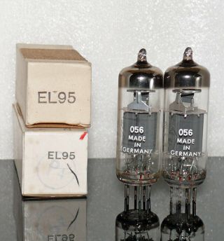 2 NOS NIB tubes EL95 6DL5 6P10 magnadyne Lorenz matched pair (909032) 2