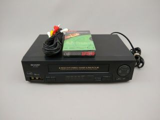 Sharp Vc - H820 4 - Head Hifi Vcr Vhs Video Cassette Player Recorder No Remote