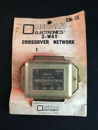 Vintage Herald Electronics 3 - Way Crossover Network Model Cn - 3a