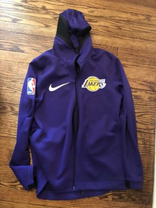 Nike Men’s La Lakers Therma Flex Showtime Purple Hoodie Size Large