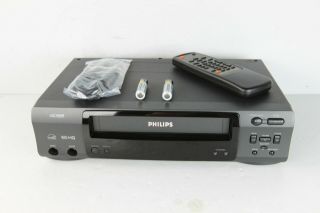 Philips VRB411AT23 VCR bundle with Remote Batteries Coaxial Cable for TV hookup 3