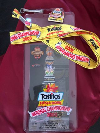 Fiesta Bowl Ohio State Buckeyes National Championship Ticket Pin Credential $150