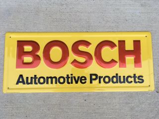 Bosch Automotive Products Sign Embossed Metal 10x24