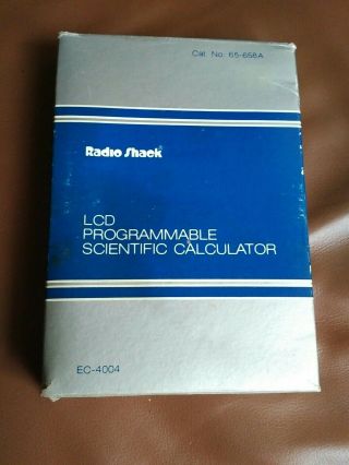 Radio Shack Rogrammable Scientific Calculator Ec - 4004 Clone Of Fx - 3600p