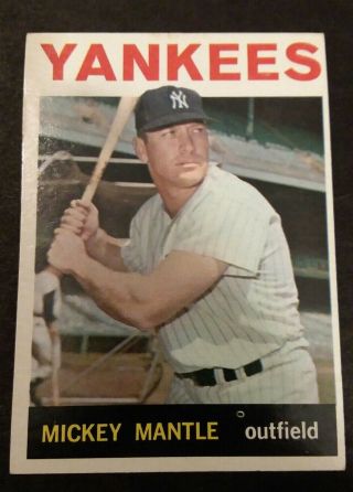 1964 Topps Mickey Mantle 50 Vgex 100 Authentic Bv $500