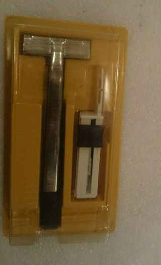 Rare - Vintage Gillette Trac Ii Injector Razor W/ Twin Injector Blade Pack