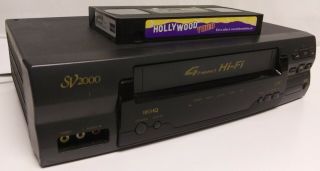 Sv2000 Svb106at21 Vcr 4 Head Hi Fi Vhs Video Cassette Recorder