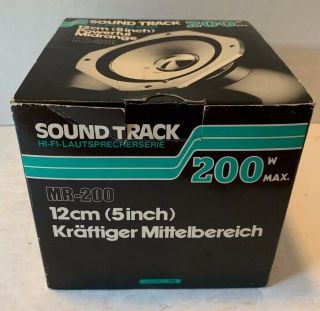 Jvc Mr - 200 Watt 5 " Cone Mid Range Hi Fi Speaker Old Stock Sound Track Japan