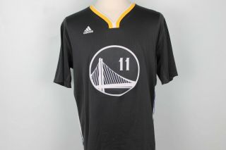 Adidas Klay Thompson 11 Golden State Warriors Nba Men’s T - Shirt Jersey Size L