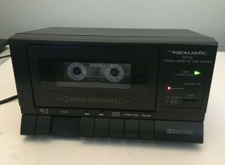 Realistic Radio Shack Scp - 32 Stereo Cassette Tape Player W/dolby & Reverse