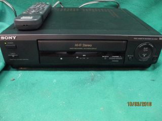 Sony Slv - 678hf Vhs Vcr Video Cassette Recorder Player 4 Head Hifi Orig Remote
