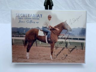 Secretariat Triple Crown Winner signed by Jim Gaffney 1973 Kentucky Derby 3